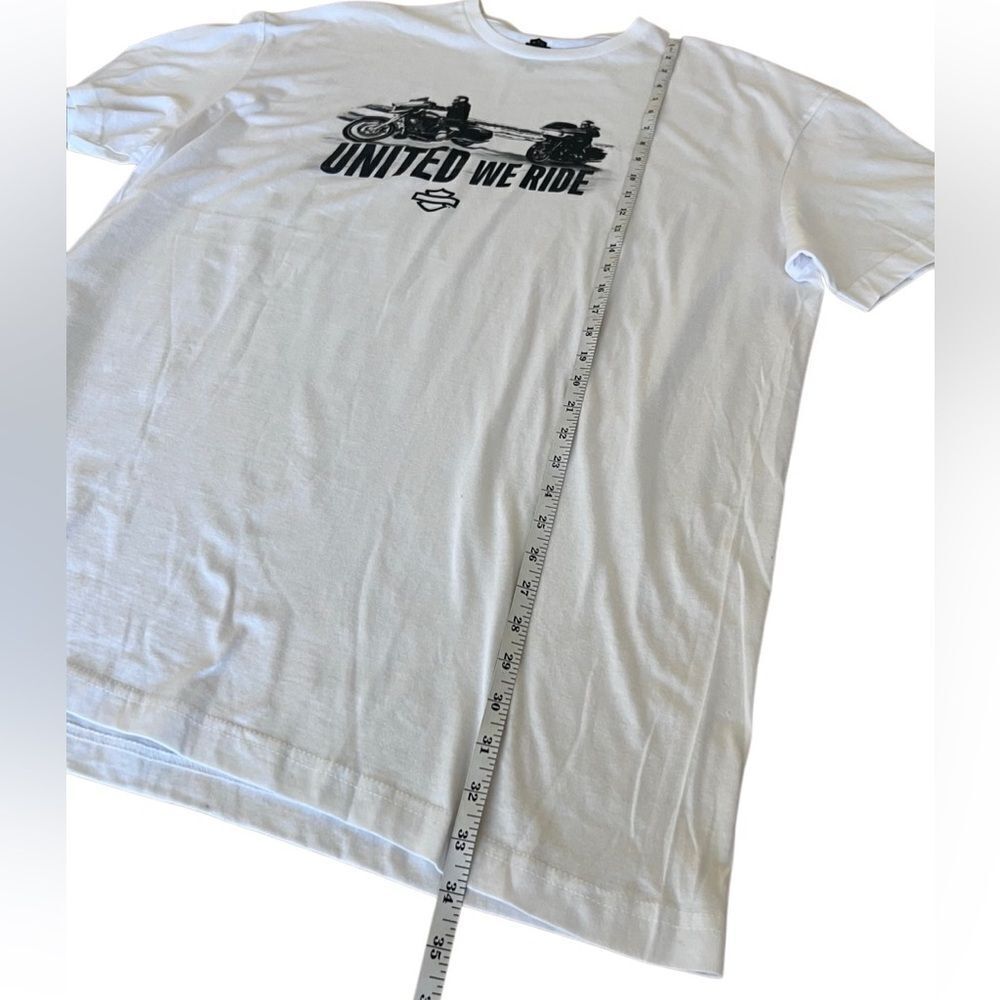 Harley-Davidson White Cotton T-Shirt Size 2X - Picture 8 of 11